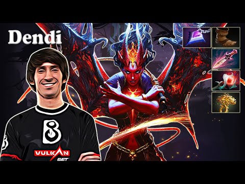 Dendi - Queen of Pain Midlane with iLTW Drow Ranger | Dota 2 7.29c Gameplay