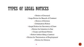 HOW TO SEND A LEGAL NOTICE