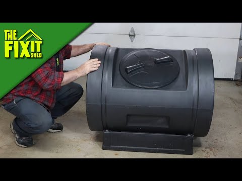Good Ideas Compost Tumbler – Simple Wheel Repair | The Fixit Shed