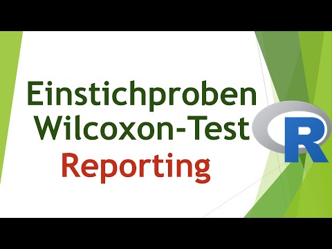 Einstichproben Wilcoxon-Test berichten - R-Output