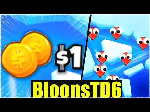 RUNDE 100 ABER WIR BEGINNEN MIT NUR 1€ - Bloons Td6 [Deutsch/German]