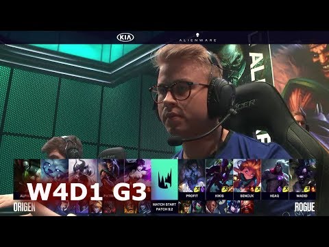 Origen vs Rogue | Week 4 Day 1 of S9 LEC Spring 2019 | OG vs RGE W4D1