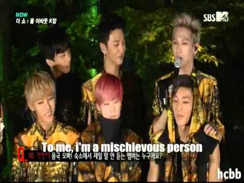 (ENG SUB) 131008 BAP Yongguk says Himchan a troublemaker