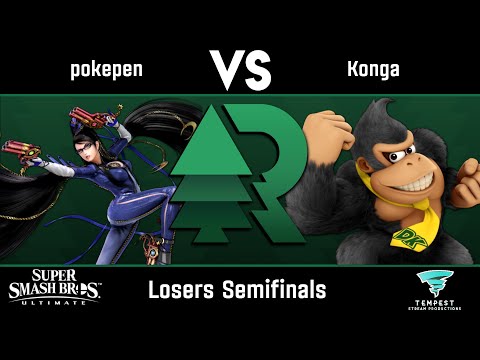pokepen (Bayonetta) vs Konga (Donkey Kong) - Losers Semifinals - Evergreen Rising #8