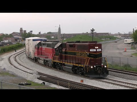 First train on rebuilt track - New Bedford, MA - 5/2023