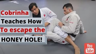 Cobrinha teaches how to escape the HONEY HOLE!! ( leg lock escapes! )