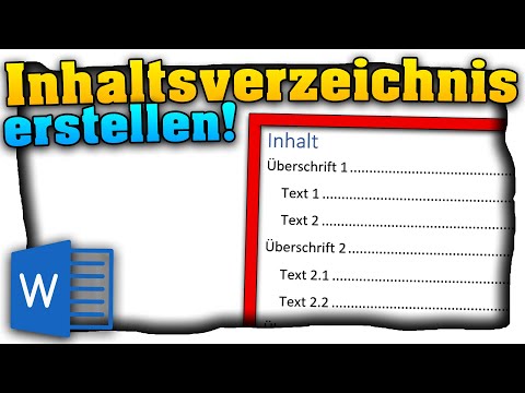 Word Inhaltsverzeichnis erstellen! So erstellst du ein automatisches Inhaltsverzeichnis in Word!