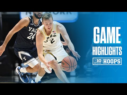 Yale at Purdue | HIGHLIGHTS | Big Ten Men's Basketball | 11/11/24