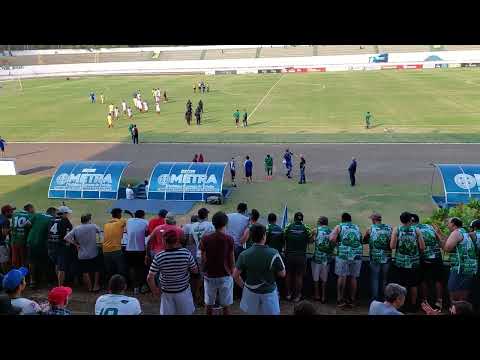 Final do primeiro tempo entre Jataiense (0) x Anapolina (1)