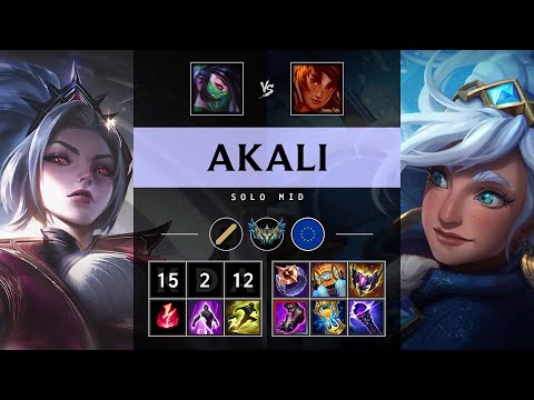Akali Mid vs Taliyah - EUW Challenger Patch 25.21