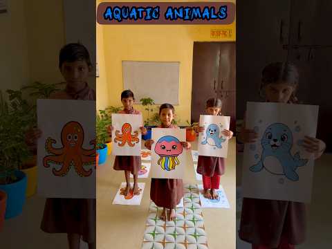 Aquatic animals #viralvideo #smartkids #education #youtubeshorts