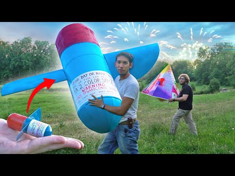 Making GIANT helicopter style FIREWORKS