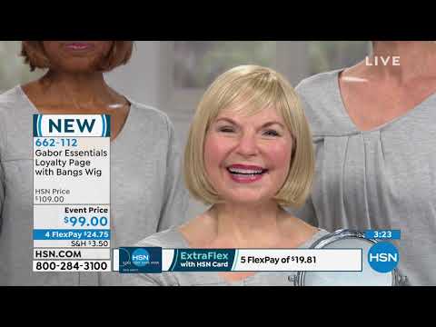 Gabor Essentials Loyalty Page with Bangs HeatFriendly Wig