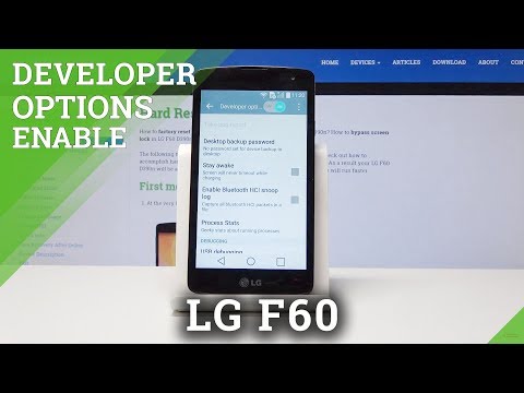 How to Activate Developer Options in LG F60 - Developer Settings