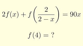 Functional Equation Problem: Find f(4)