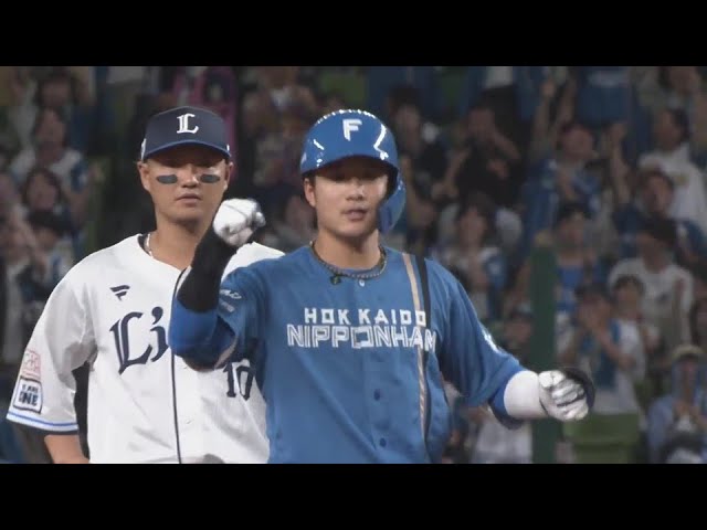 【8回表】勝負強さを発揮!! ファイターズ・奈良間大己 今日2本目のタイムリー!!  2024年9月23日 埼玉西武ライオンズ 対 北海道日本ハムファイターズ