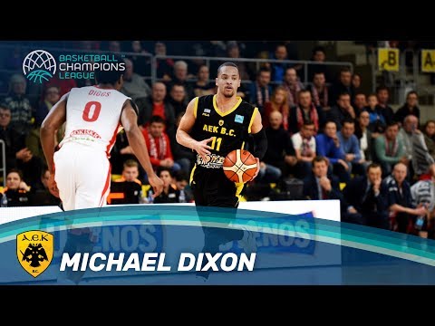 Michael Dixon's 8 3-pointers - Szolnoki Olaj v AEK - Basketball Champions League
