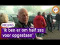 Lang in de rij voor een oranje tompouce