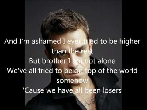 Robbie Williams - Losers lyrics HD (new song from album Take The Crown)