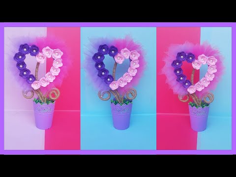 How to Make Love Flowers | Cara Membuat Bunga Love | DIY CRAFT IDEAS