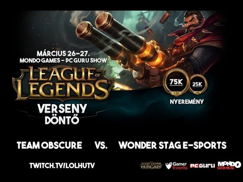 MondoCon 2016 Spring final: WSE vs Obscure bo5 - 1st game