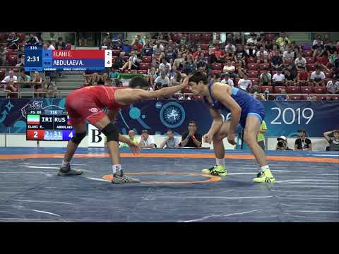 GOLD FS - 60 kg: E. ELAHI (IRI) v. A. ABDULAEV (RUS)