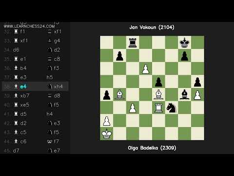 Queens-Pawn-Game: Olga Badelka (2309) vs Jan Vokoun (2104)