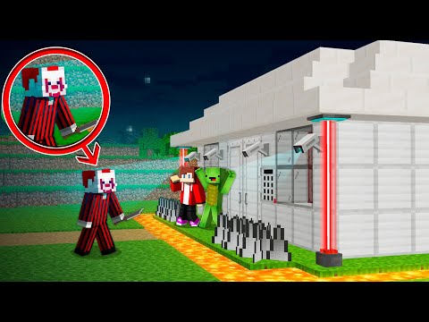 Security House vs KILLER CLOWN in Minecraft - Maizen JJ and Mikey