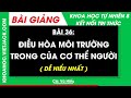 Bài 36. Điều hoà môi trường trong của cơ thể người