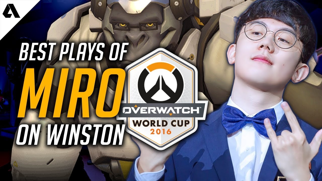 Best Plays of: Miro on Winston | Team Korea Overwatch World Cup 2016 Highlights - YouTube