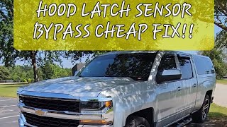 Hood latch switch  fix!!!  on 2014-2019 Silverado or Sierra. or GM cars. this is a 2017 model.btw