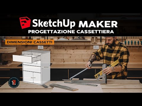 How to Design a Chest of Drawers and Size the Drawers in 2 Minutes ✏️ Sketchup for Maker