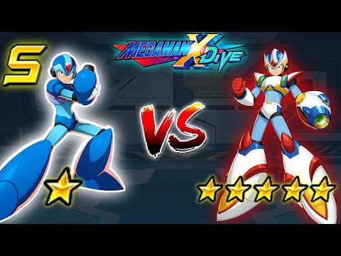 S-Class Hunter X 1* Vs Second Armor X 5* - Mega Man X DiVE (Mobile Controls PvP)