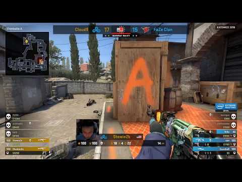 [CS:GO]Skadoodle insane 1V3 against FaZe Clan