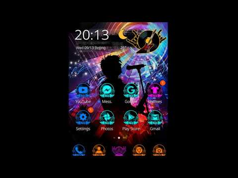 Rock and roll Music 2D theme Video