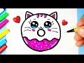 Como Desenhar Cookie Cat Kawaii Fofo Desenhos Kawaii Desenhos Para Desenhar