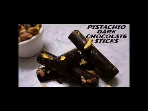 Pistachio dark chocolate sticks | 2Foodie.