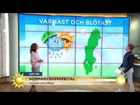 Väderspecial - Så blir vädret i helgen - Nyhetsmorgon (TV4)