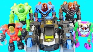 Imaginext Robot Wars with Batman Robin Green Lantern Superman Joker Lex Luther DC Superhero Batbot