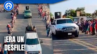 Cártel de Sinaloa fue recibido con aplausos en Chiapas