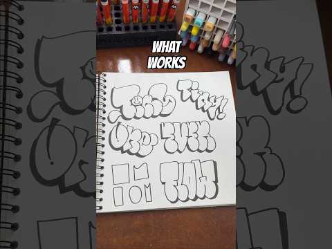 How to make your graffiti throwups look better | For beginners #graffiti #graffititutorial #shorts