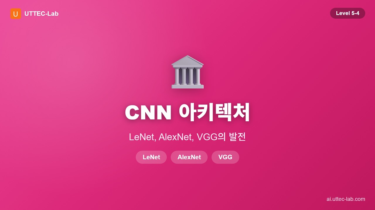 CNN 아키텍처 강의 영상