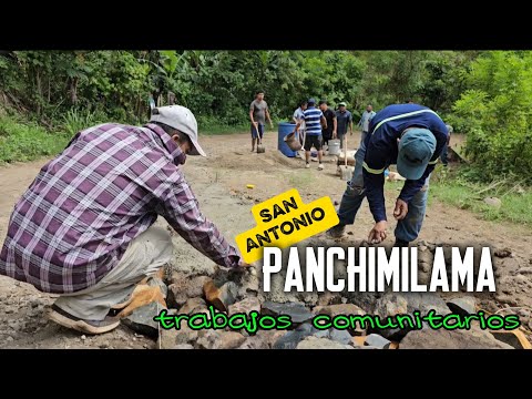 Trabajos comunitarios en Panchimilama.