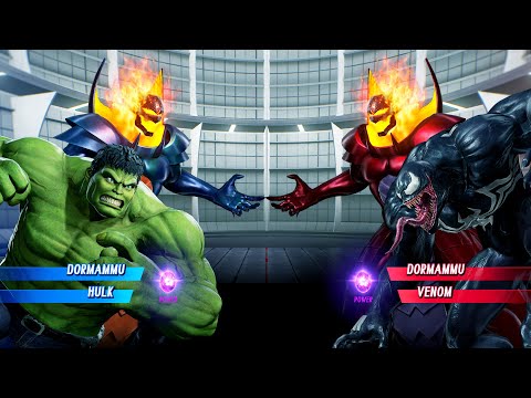 Dormammu & Hulk vs Dormammu & Venom (Very Hard) Marvel vs Capcom | 4K UHD Gameplay