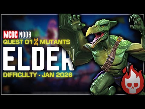 Elder Difficulty Quest 01 Mutants – What to Expect & Who to Use | MCOC | Jan 2026