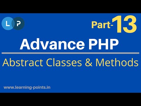 Abstract Classes Methods Object Oriented Concept Advance Php Tutorial