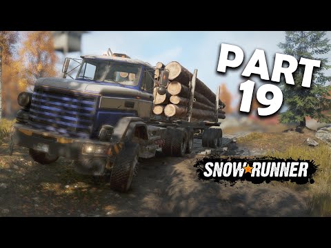 My First Long Logs Delivery #SnowRunner Gameplay Walkthrough Part 19