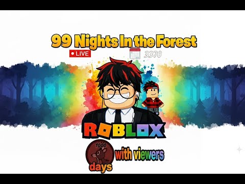 🔴 (LIVE) FARMING CHRISTMAS CANDIES! 🍬 99 NIGHTS IN THIS FOREST! #roblox #99nightintheforest #shorts