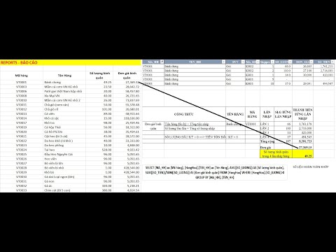 VBA FOR SQL_SELECT ... COUNT/SUM/AVG... GROUP BY - ỨNG DỤNG TRONG KẾ TOÁN