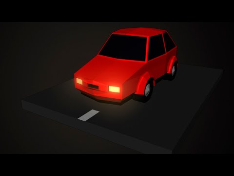 Simple low poly car 3d modeling (Autodesk Maya Tutorial)